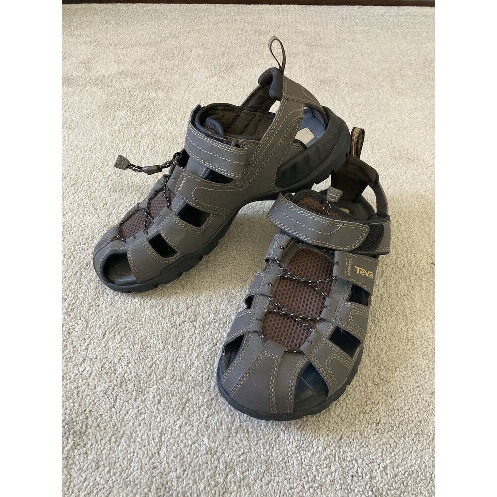 Teva Men Sandals 9 Turkish Coffee Forebay Water Hiking Sport 1001116 Gorpcore
